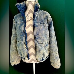 Vigoss Denim Blue Puffer Jacket